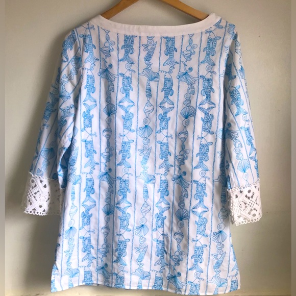 LILLY PULITZER by Marcus Cross Embroidered Tunic - Picture 3 of 9